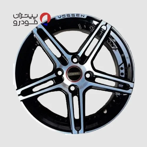 رینگ اسپرت سایز 15 کد 053 ووسن رخ تراش مشکی (اروند)