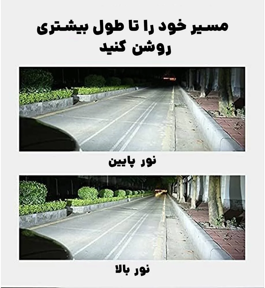 روشنایی هدلایت کانپکس m8 pro